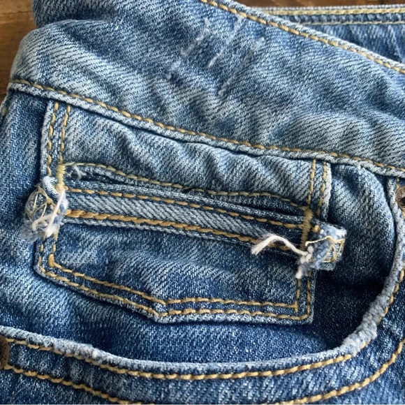 Jimmy Taverniti SO Jamie Women’s Distressed Ripped Stitch Boot Cut Jeans- 29 - Picture 8 of 12